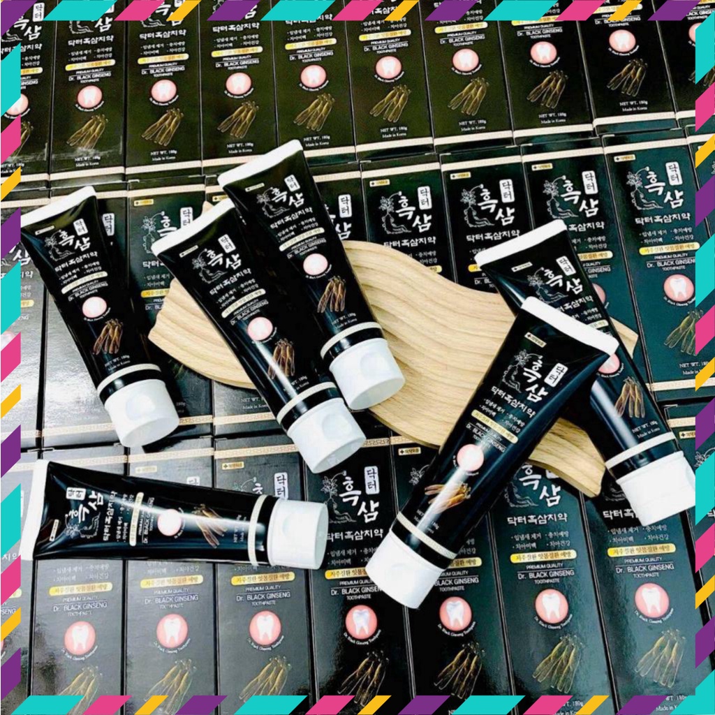 Kem Đánh Răng Hắc Sâm DR Black Ginseng 180g Hàn Quốc