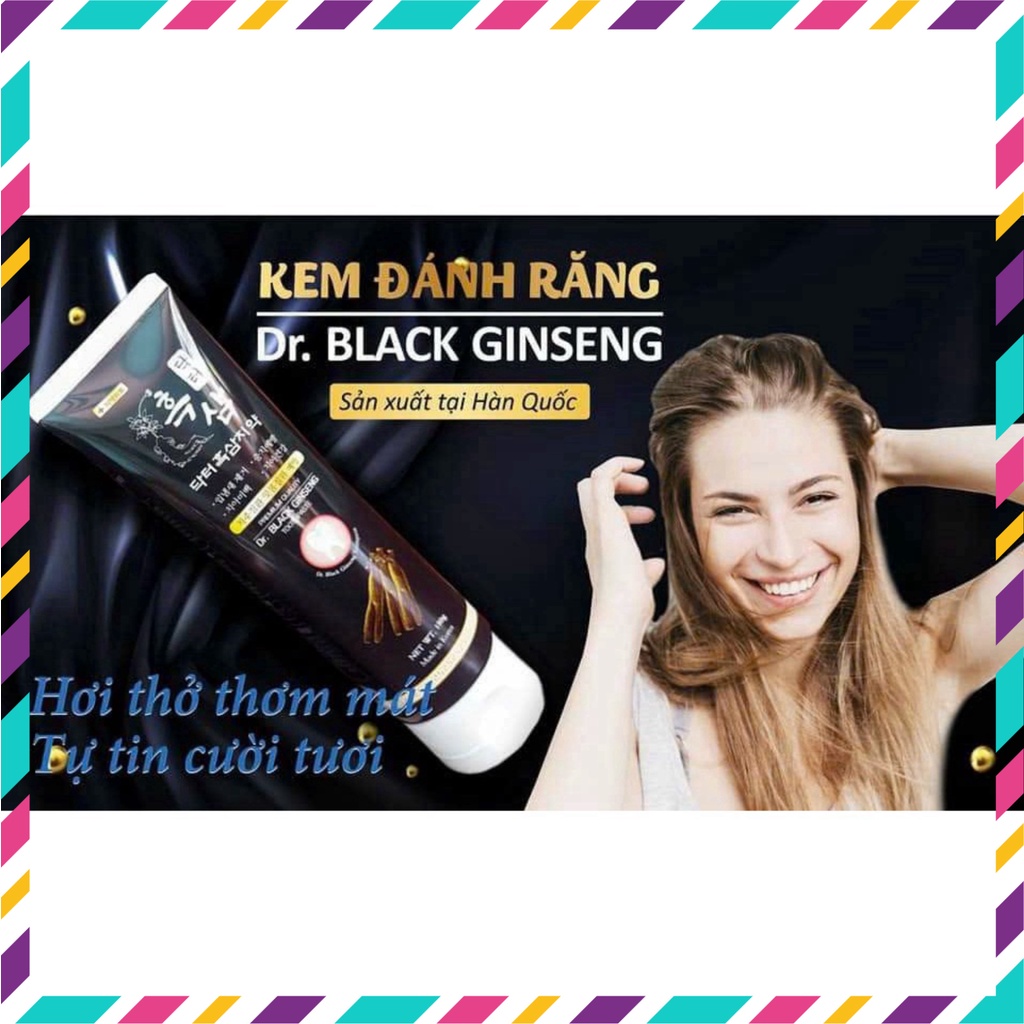 Kem Đánh Răng Hắc Sâm DR Black Ginseng 180g Hàn Quốc