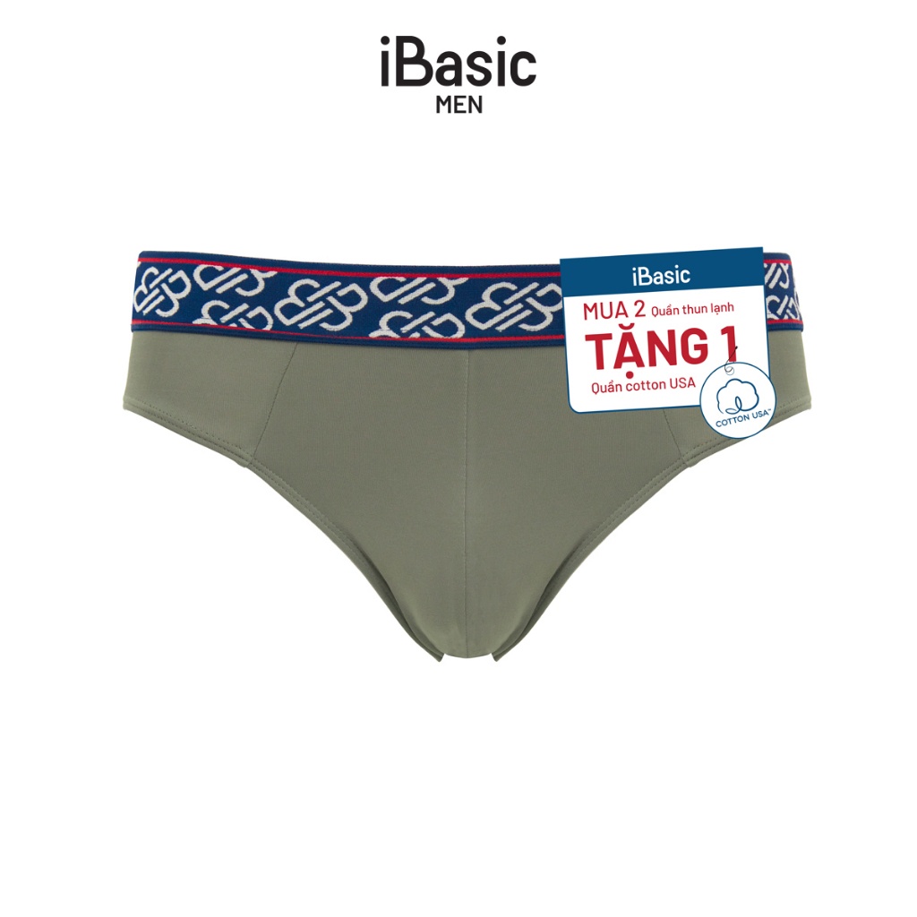 [MUA 2 TẶNG 1] Combo 2 quần lót nam brief poly tặng 1 quần lót nam cotton USA iBasic PANM119