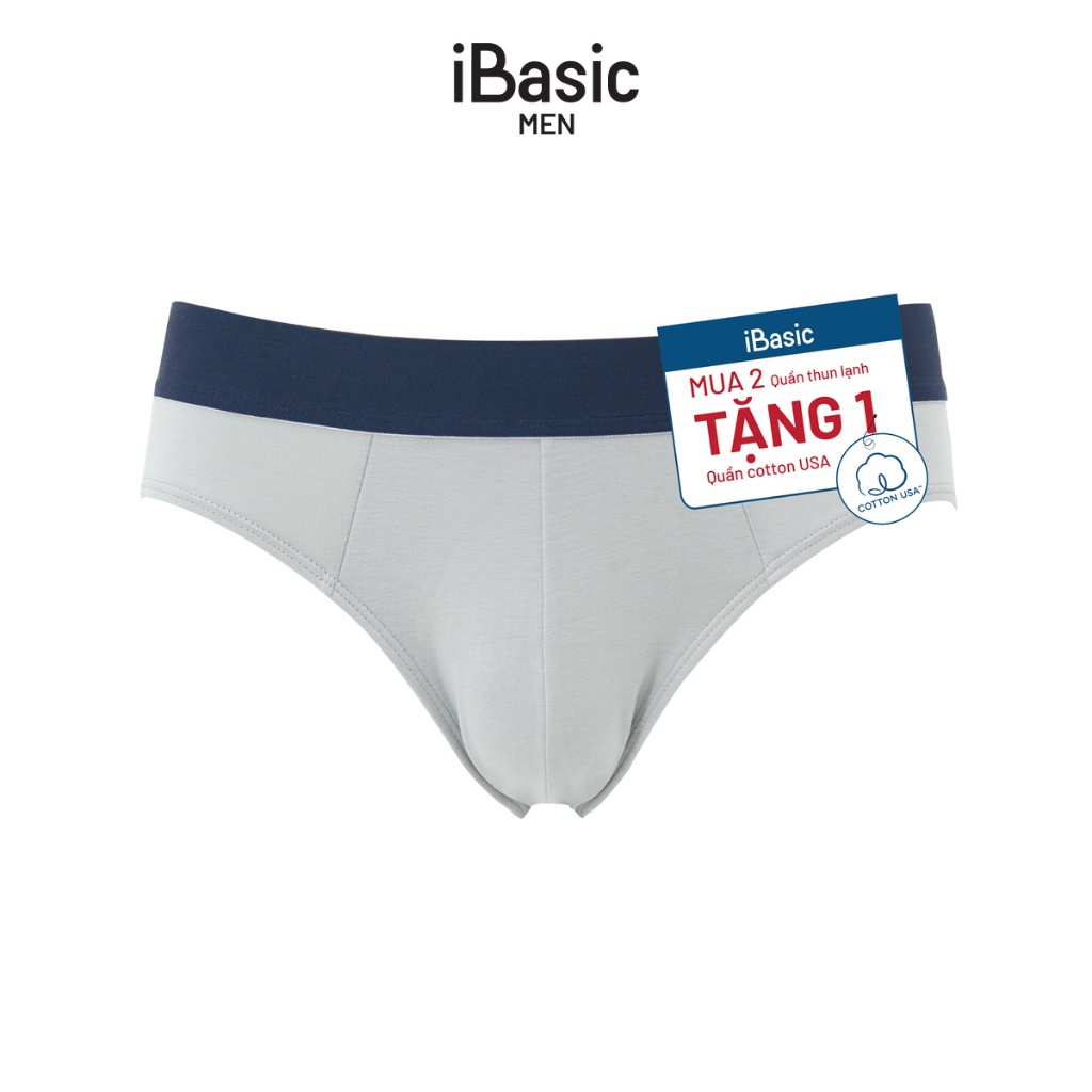 [MUA 2 TẶNG 1] Combo 2 quần lót nam brief poly tặng 1 quần lót nam cotton USA iBasic PANM119