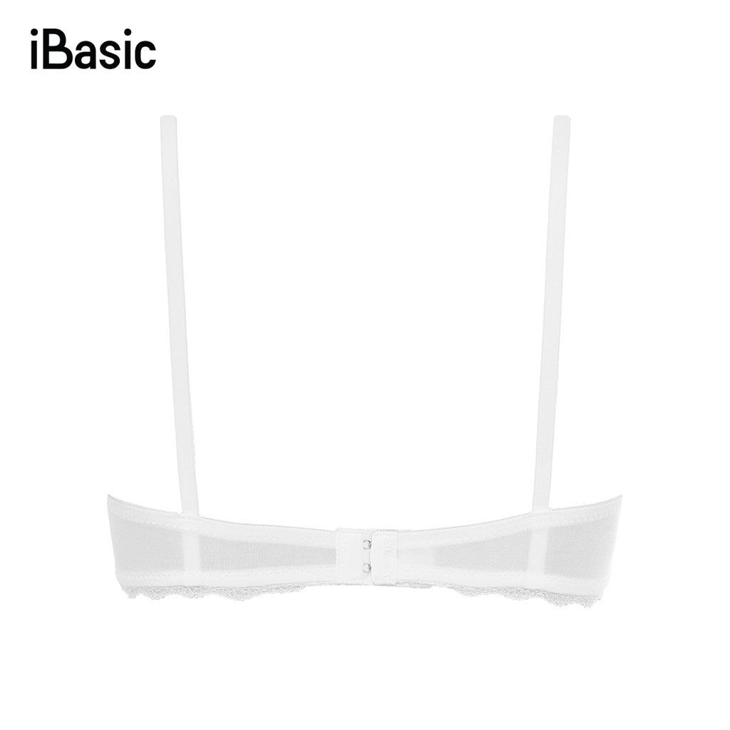 [MUA ÁO TẶNG QUẦN] Áo ngực không gọng phối ren iBasic BRAY052