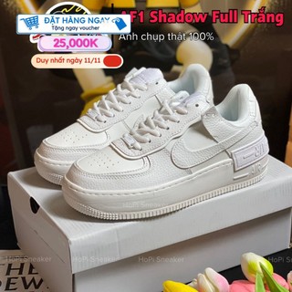 Giày sneaker_nike af1 shadow trắng, af1 trắng bản chuẩn cao cấp full box bill | hopi sneaker