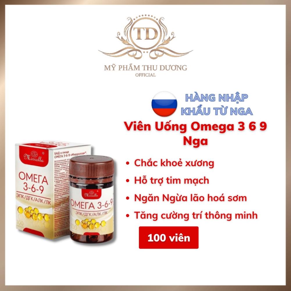 [CHÍNH HÃNG] Viên Uống Omega 369 Mirrolla Nga 100 Viên - Thu Dương Official TD2