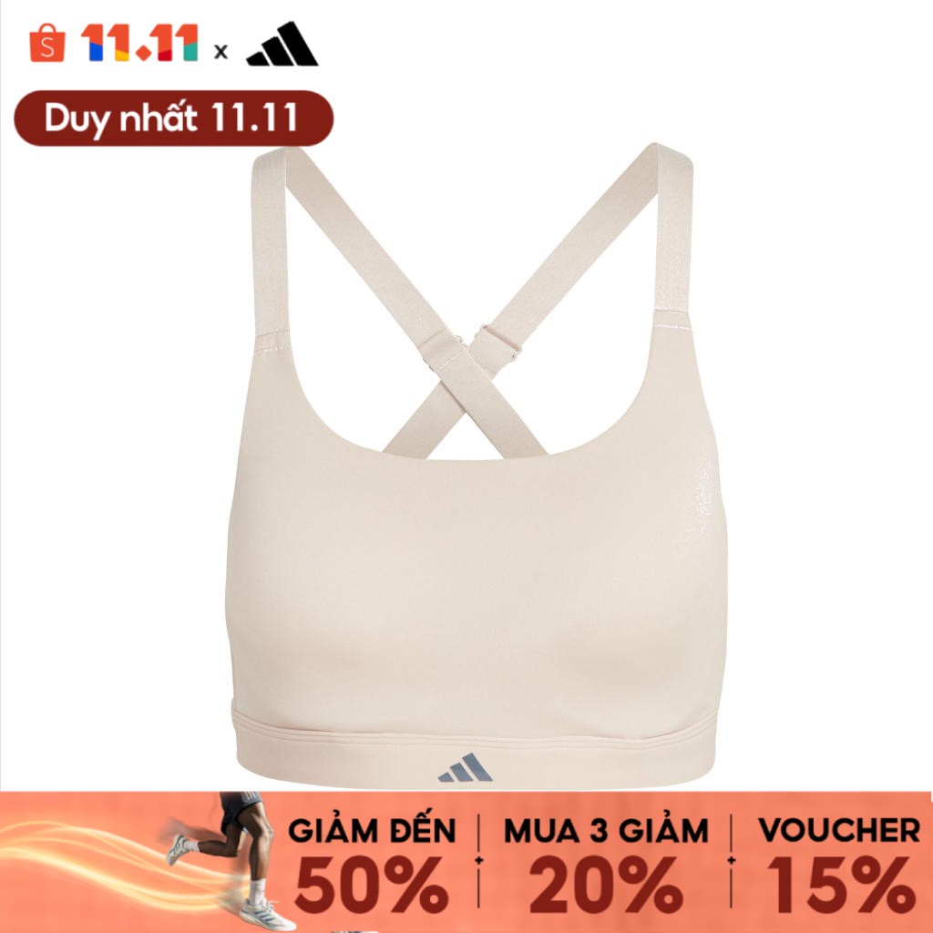 adidas Tập luyện Áo Bra Tập Luyện High Support Luxe Tailored Impact Nữ nâu HS2907