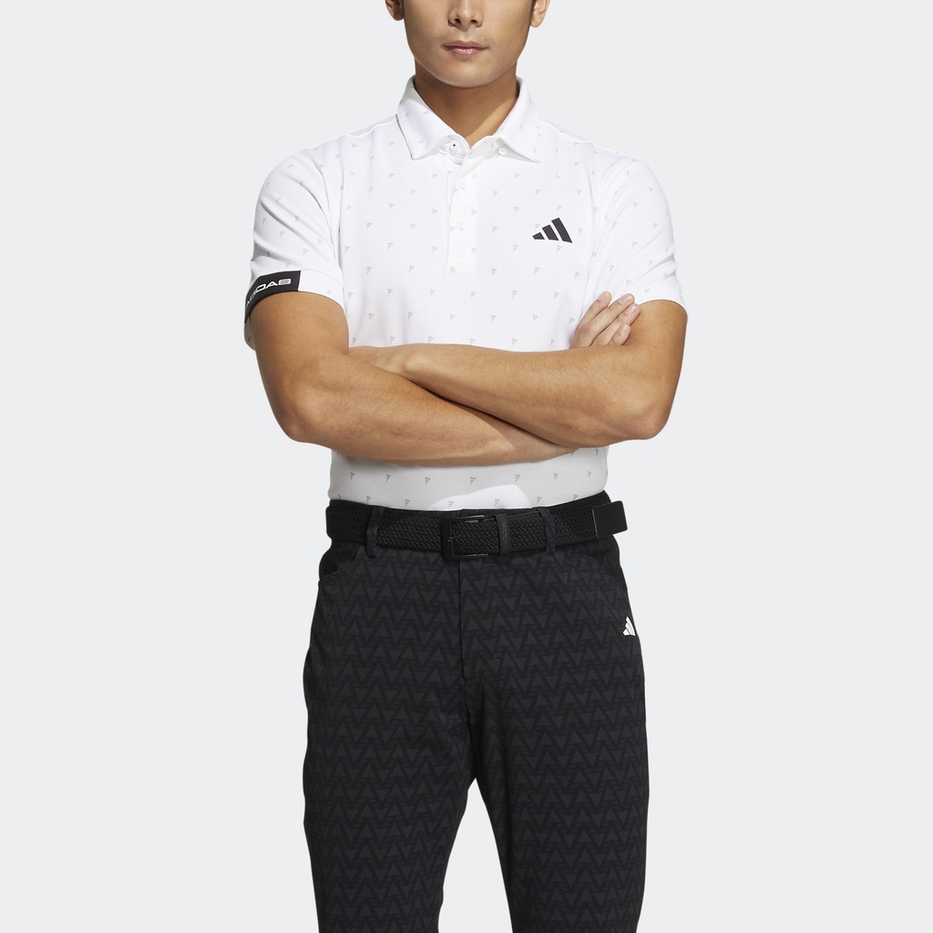 Adidas Đánh gôn Áo Polo Monogram Badge of Sport AEROREADY Nam trắng HT6837