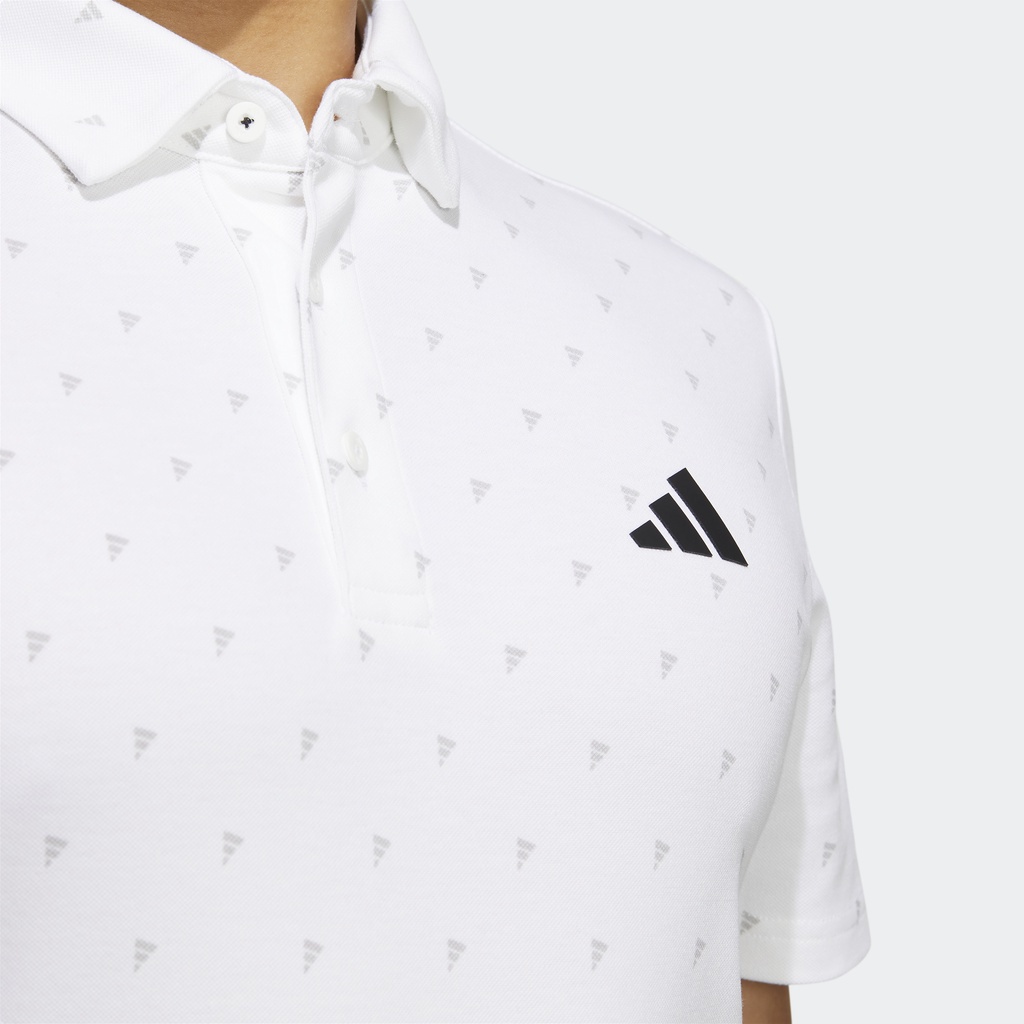Adidas Đánh gôn Áo Polo Monogram Badge of Sport AEROREADY Nam trắng HT6837