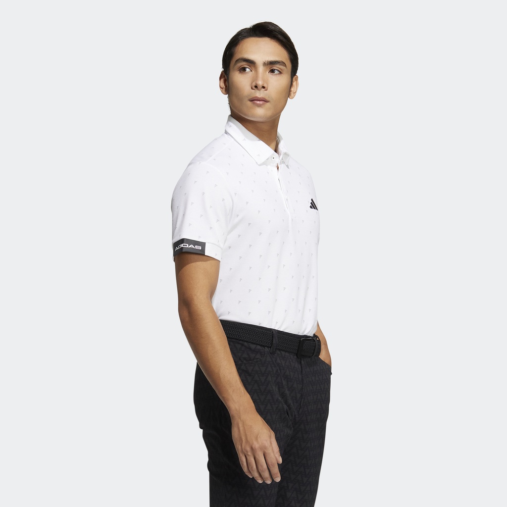 Adidas Đánh gôn Áo Polo Monogram Badge of Sport AEROREADY Nam trắng HT6837