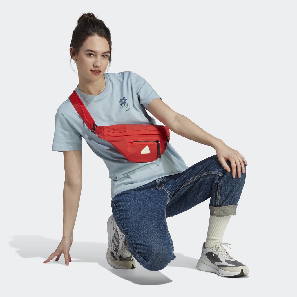 Adidas Phong cách sống Áo Thun Graphic Change Through Sports Nữ Màu xanh da trời IM4271