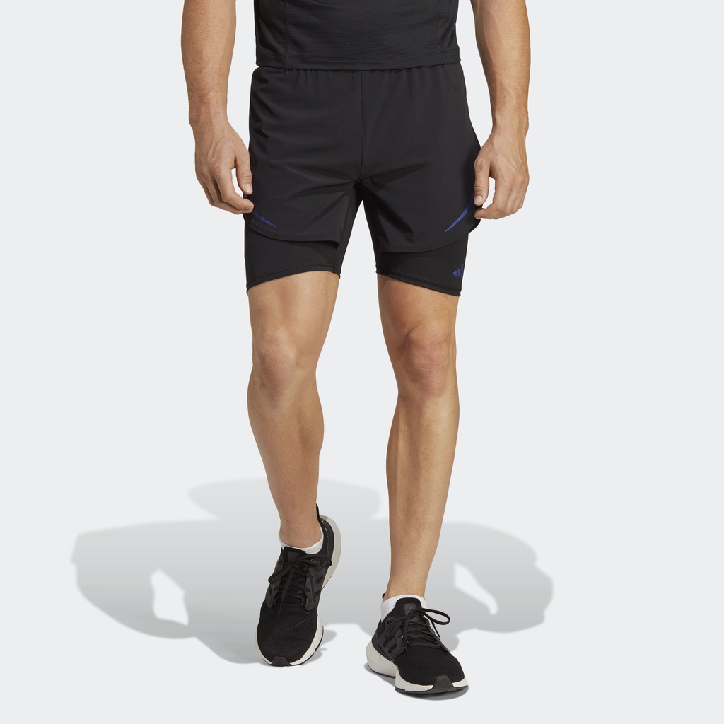 Adidas Tập luyện Quần Short Tập Luyện 2 Trong 1 HIIT HEAT.RDY Nam Đen HS7453