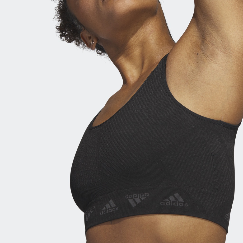 Adidas Tập luyện Áo Bra Light Support adidas AEROKNIT Nữ Đen H64691