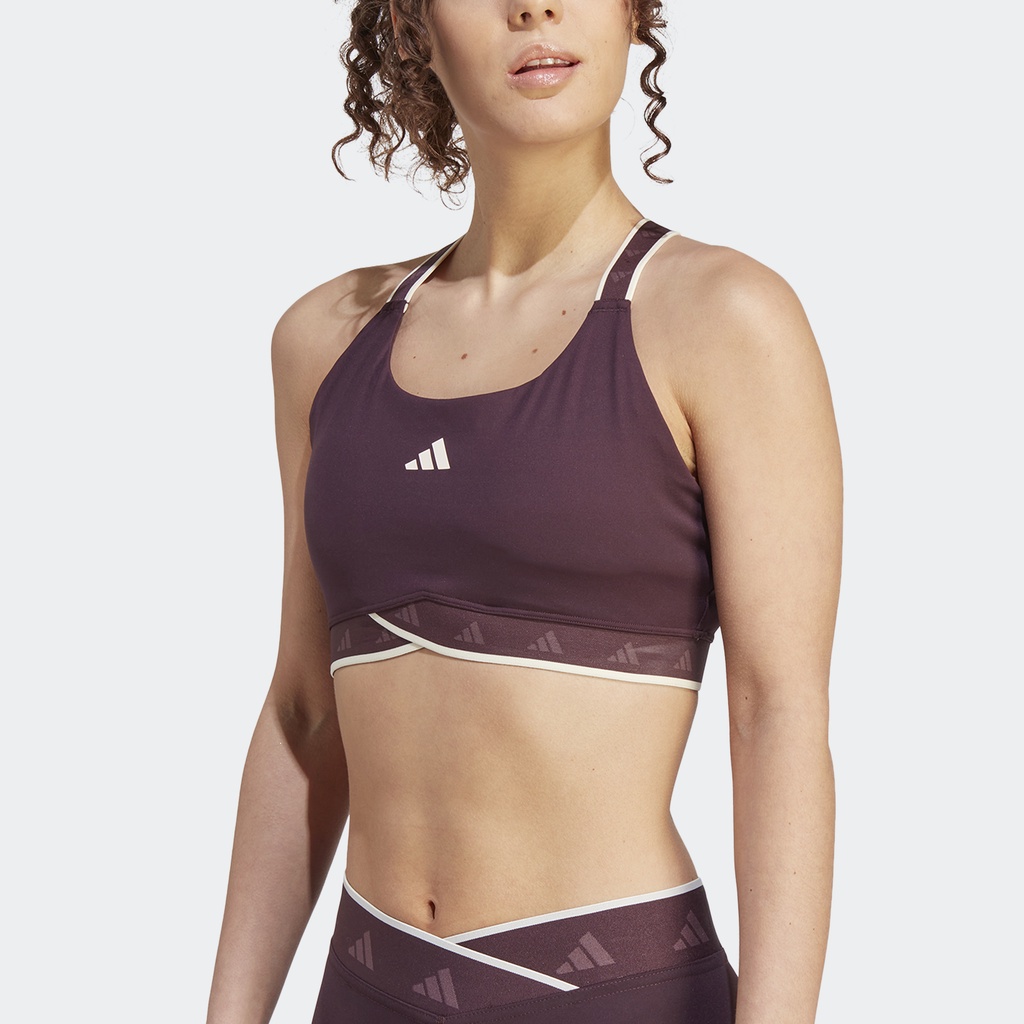 Adidas Tập luyện Áo Bra Tập Luyện Medium Support Techfit Powerimpact Nữ Đỏ HN7252