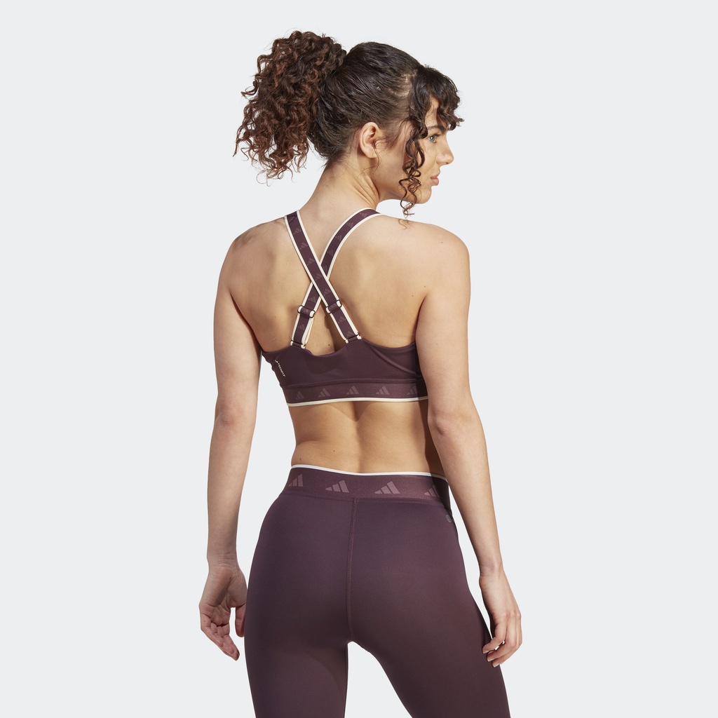 Adidas Tập luyện Áo Bra Tập Luyện Medium Support Techfit Powerimpact Nữ Đỏ HN7252