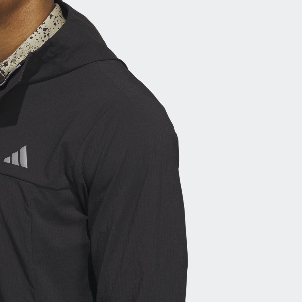 Adidas Đánh gôn Áo Hoodie Golf Khóa Kéo 1/4 Ripstop Nam Đen HY5380