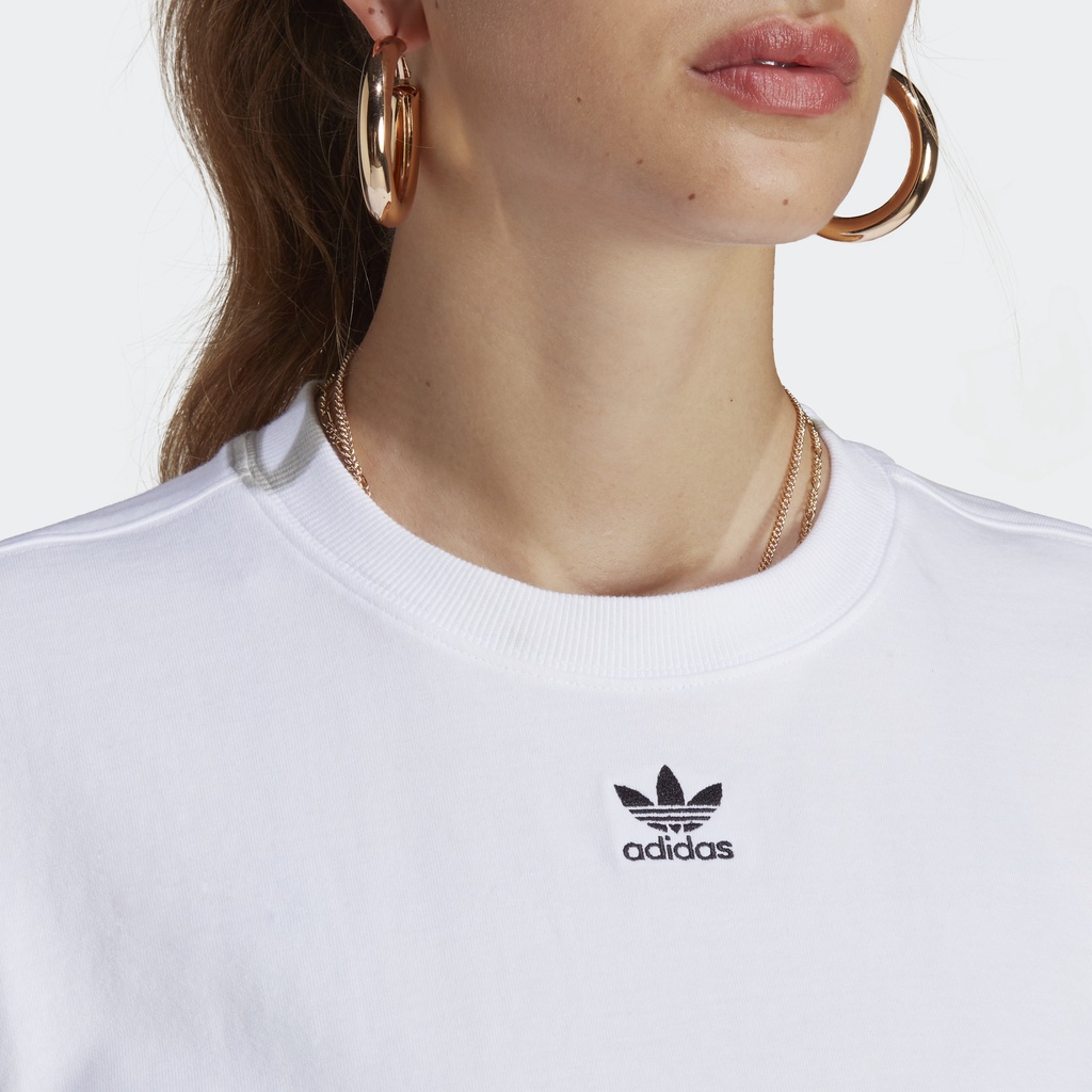 Adidas Phong cách sống Áo Thun Essentials Adicolor Nữ trắng IA6461