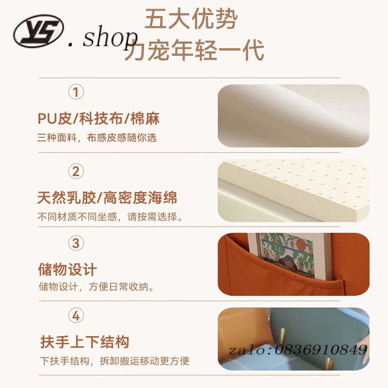 Căn Hộ Butter Wind Giường Sofa Gấp Phòng Khách Đa Năng Sofa Đám Mây Căn Hộ Nhỏ Cho Thuê Nhà Phòng Ngủ Sofa Đôi