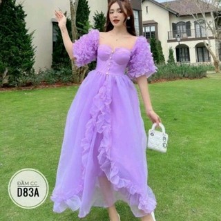 Đầm công chúa big size, đầm maxi xòe voan từ 60kg-95kg (bigsize, to, lớn, béo, mập, size lớn, bự)