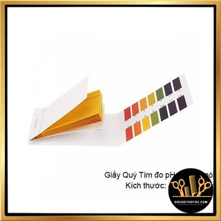 Giấy Quỳ Tím Thử Độ pH Thang Đo Từ 1 Đến 14 - 80 miếng kèm bảng màu