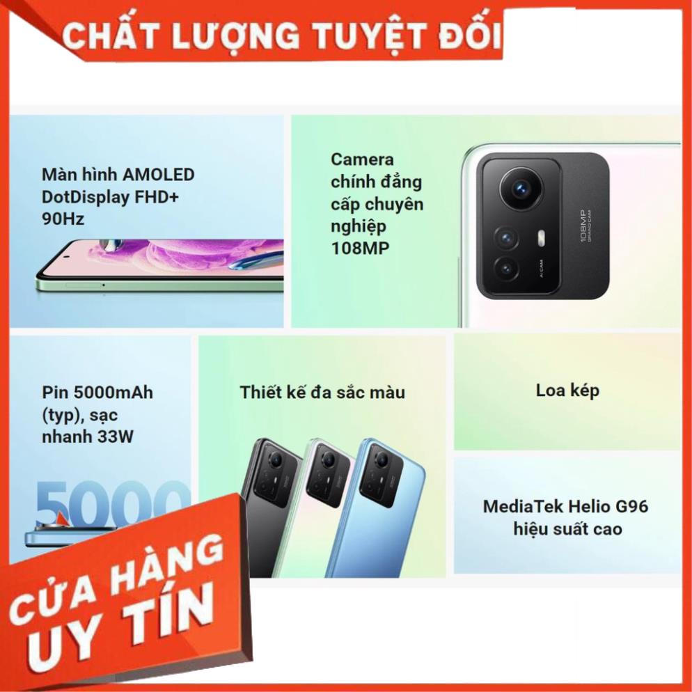Điện thoại xiaomi redmi note 12s Máy Chính Hãng BH 12 Tháng Lỗi 1 Đổi 1 NGUYÊN ZIN