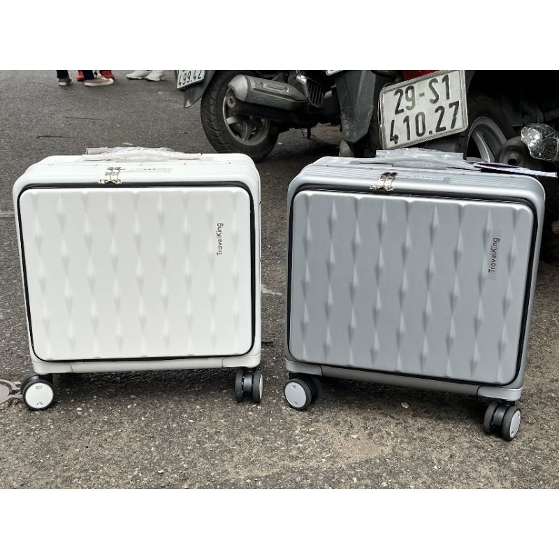 Thẻ ghi tên hành lí vali ngang size 18 ing khung nhôm khóa TSA hãng Traverking hàng cao cấp có ngăn laptop riêng