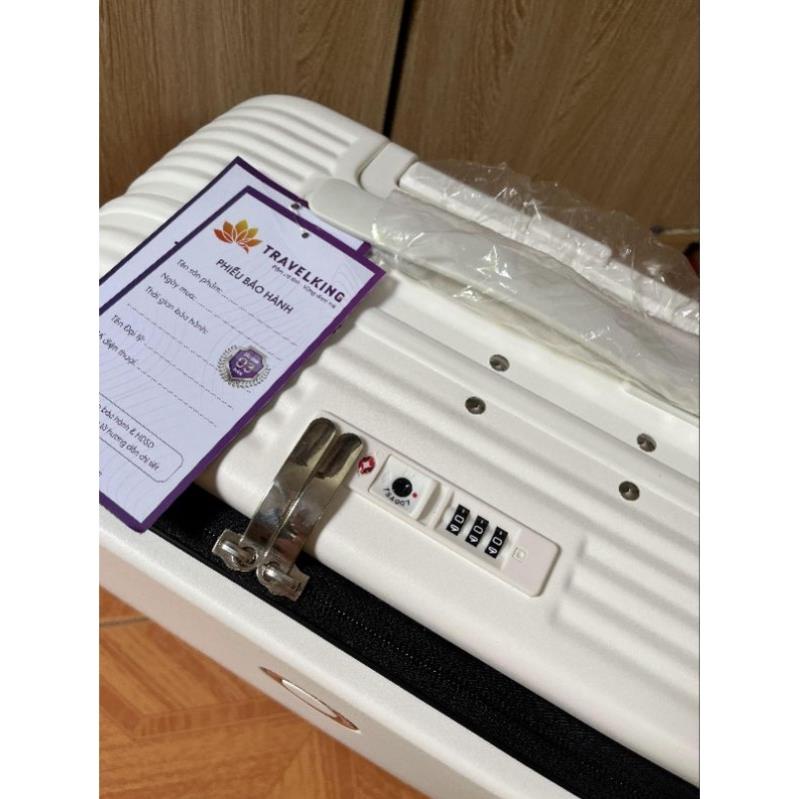 Thẻ ghi tên hành lí vali ngang size 18 ing khung nhôm khóa TSA hãng Traverking hàng cao cấp có ngăn laptop riêng