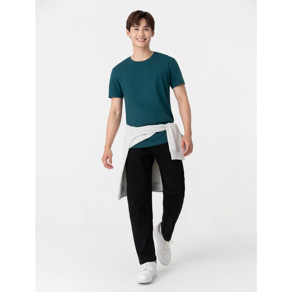 Áo phông nam CANIFA áo thun cộc tay cổ tròn chất cotton 8TS23W013