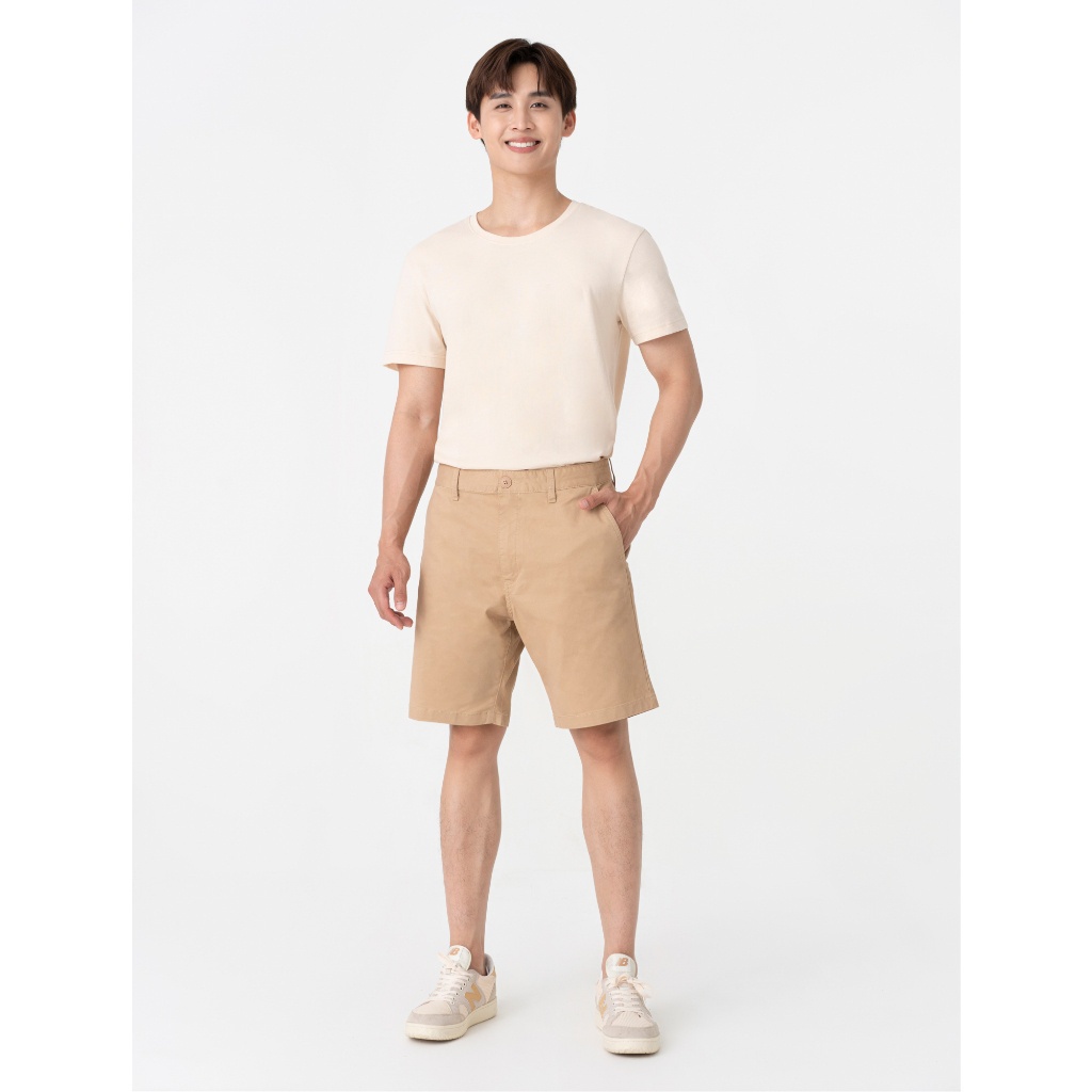 Áo phông nam CANIFA áo thun cộc tay cổ tròn chất cotton 8TS23W013