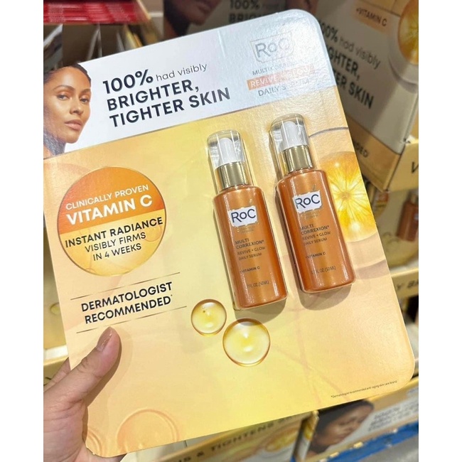 RoC Multi Correxion Revive + Glow Vitamin C Daily Serum 50ml unbox