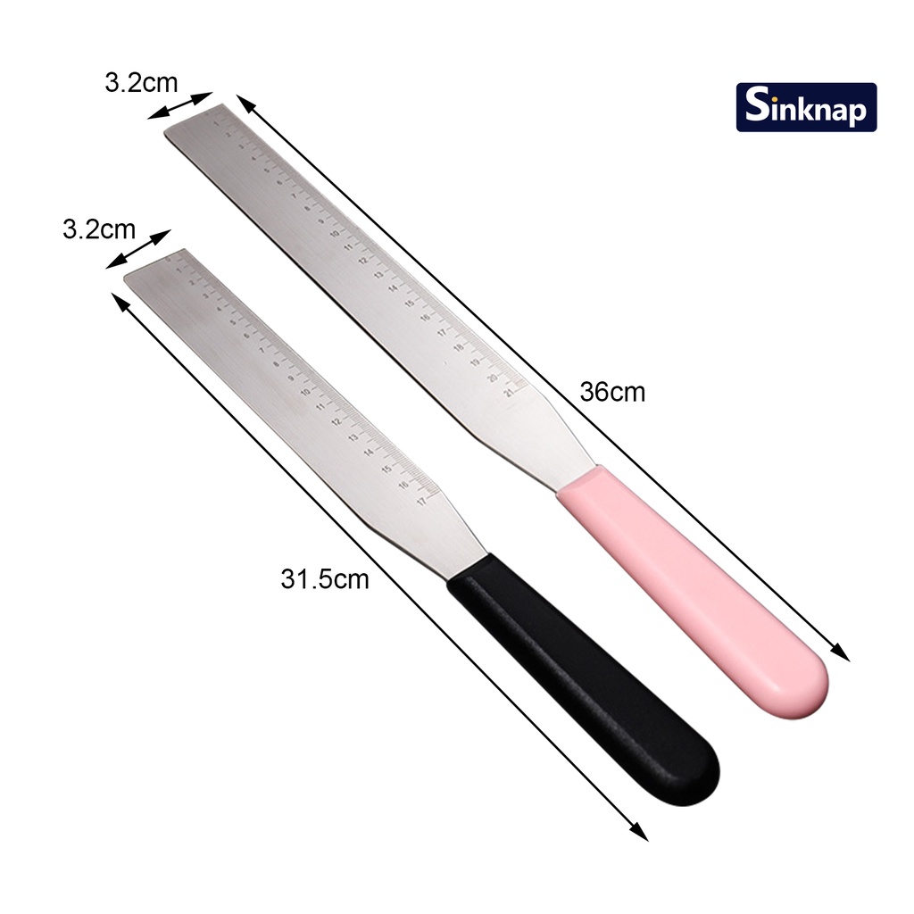 Spatula Sinknap thép cấp thực phẩm vét bơ làm bánh chống gỉ