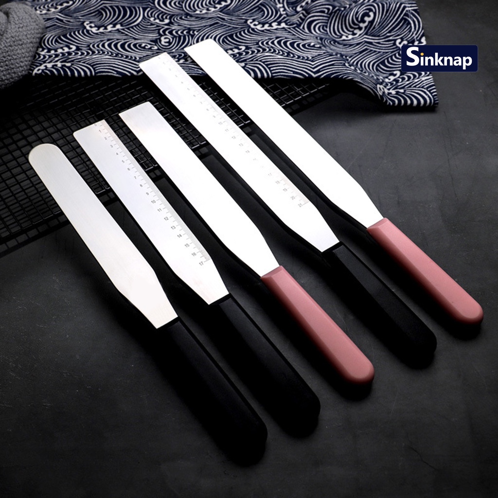 Spatula Sinknap thép cấp thực phẩm vét bơ làm bánh chống gỉ