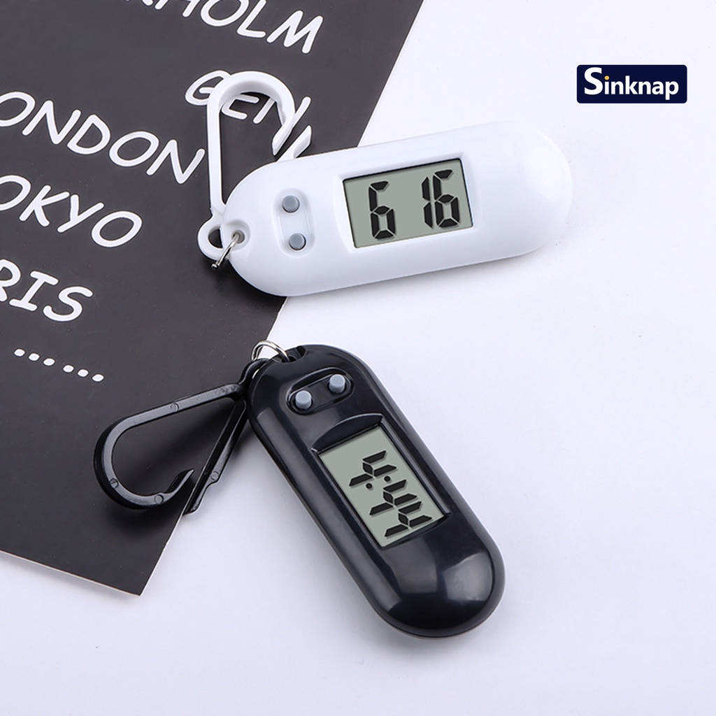 Sinknap  Đồng Hồ Điện Tử Màn Hình lcd Kỹ Thuật Số Để Bàn Kiểm Tra Thi Đấu Có Móc Khóa