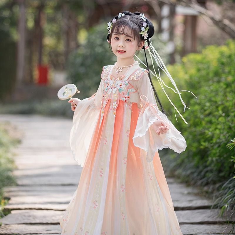 Bộ Hán Phục Phong Cách Trung Hoa Cổ Điển Mùa Hè Thu Cho Bé Gái Zzkds .Vn