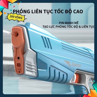 Đồ chơi bắn nước điện tử tự động bơm nạp hút nước và phun nước superior - đồ chơi dưới nước cho mùa hè