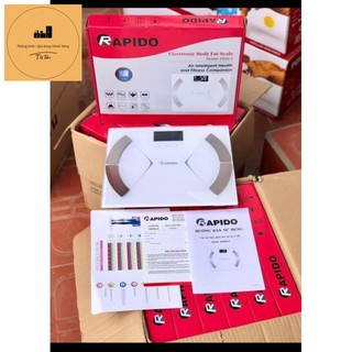 Cân sức khỏe đo 8 chỉ số cơ thể Rapido chính hãng dễ sử dụng