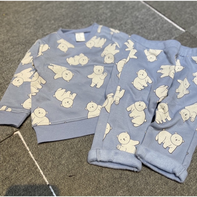 Bộ nỉ gấu bé trai