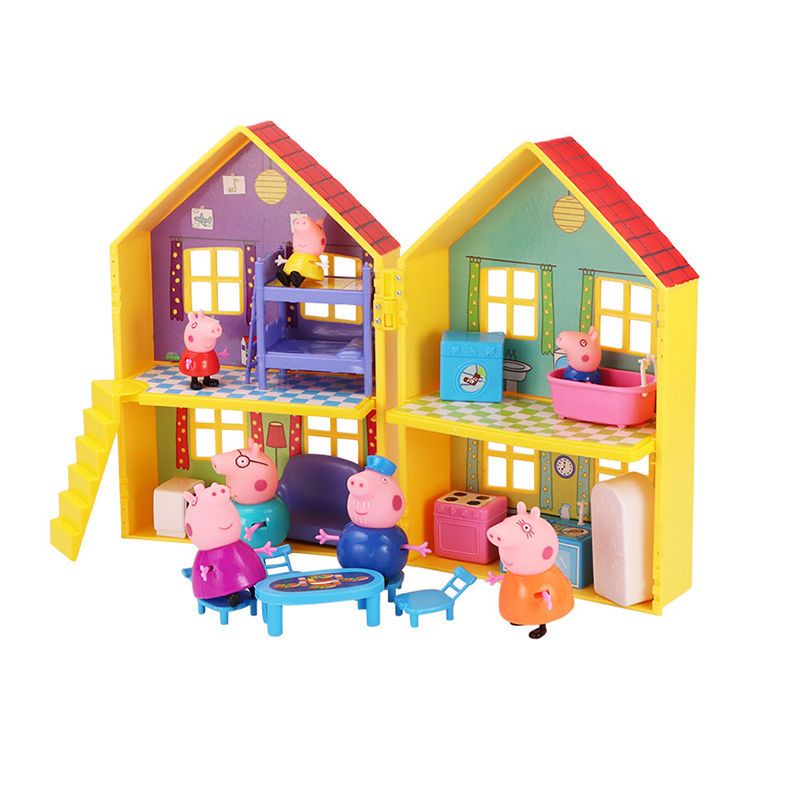 Bộ Đồ Chơi Gia Đình Heo peppa peppa Nhồi Bông Dễ Thương Cho Bé