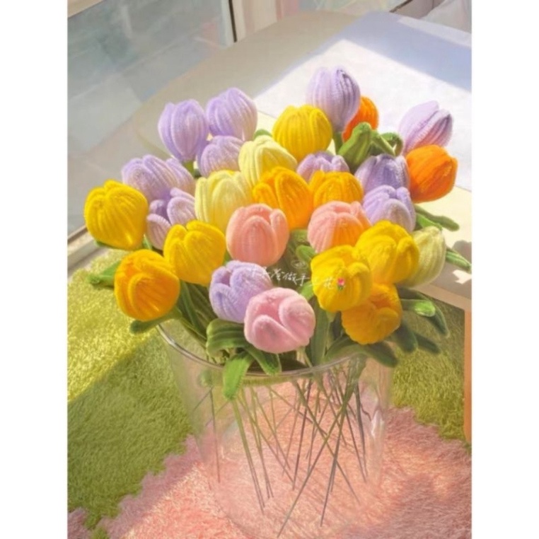 Bó 100 sợi kẽm nhung🍀FREESHIP🍀Kẽm lông tốt làm hoa trang trí, Dây kẽm lông làm đồ chơi thủ công