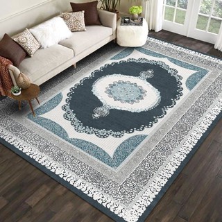 Thảm trải sàn Sofa trang trí phòng khách Bali in 3D Nhung nỉ lì cao cấp phong cách Tây âu hiện đại kt 1m6x2m3,2mx3m