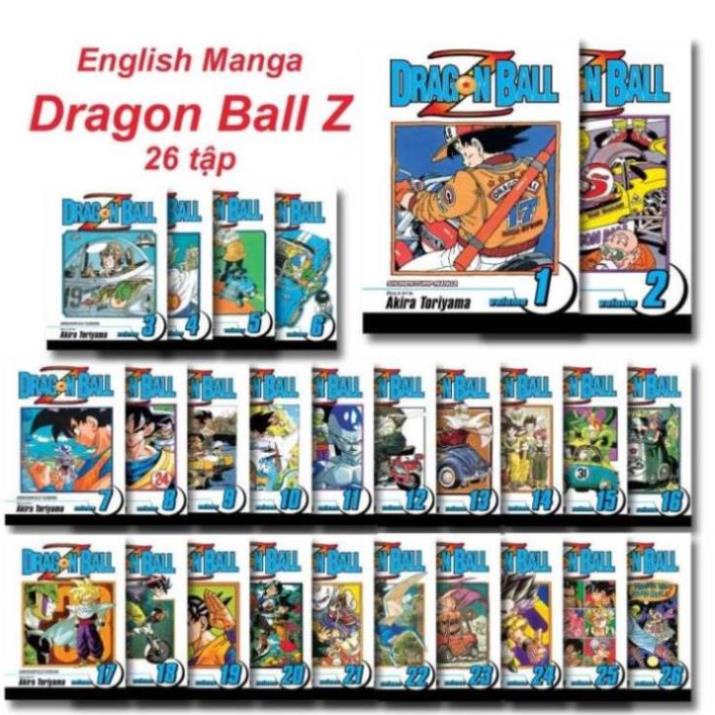 Dragon Ball Z - 26 Volume -  Bản đẹp - giấy vàng chống mỏi mắt