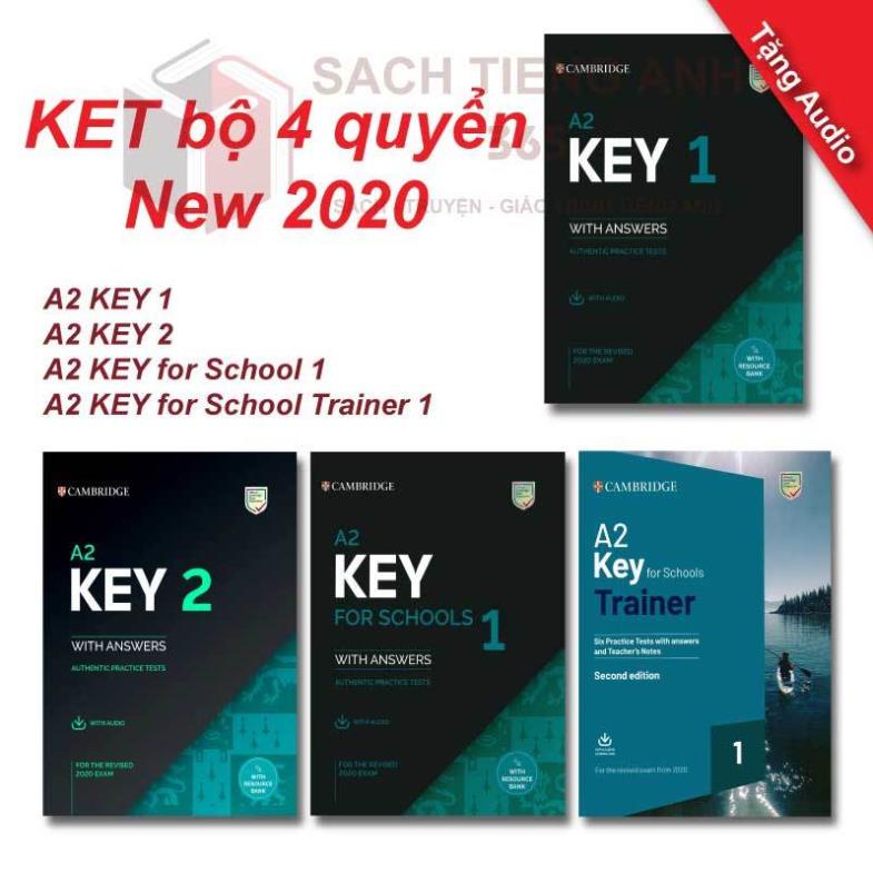 Combo 3q - A2 KEY 1, Key 2, KEY for School 1 with answers for 2020 exam + audio