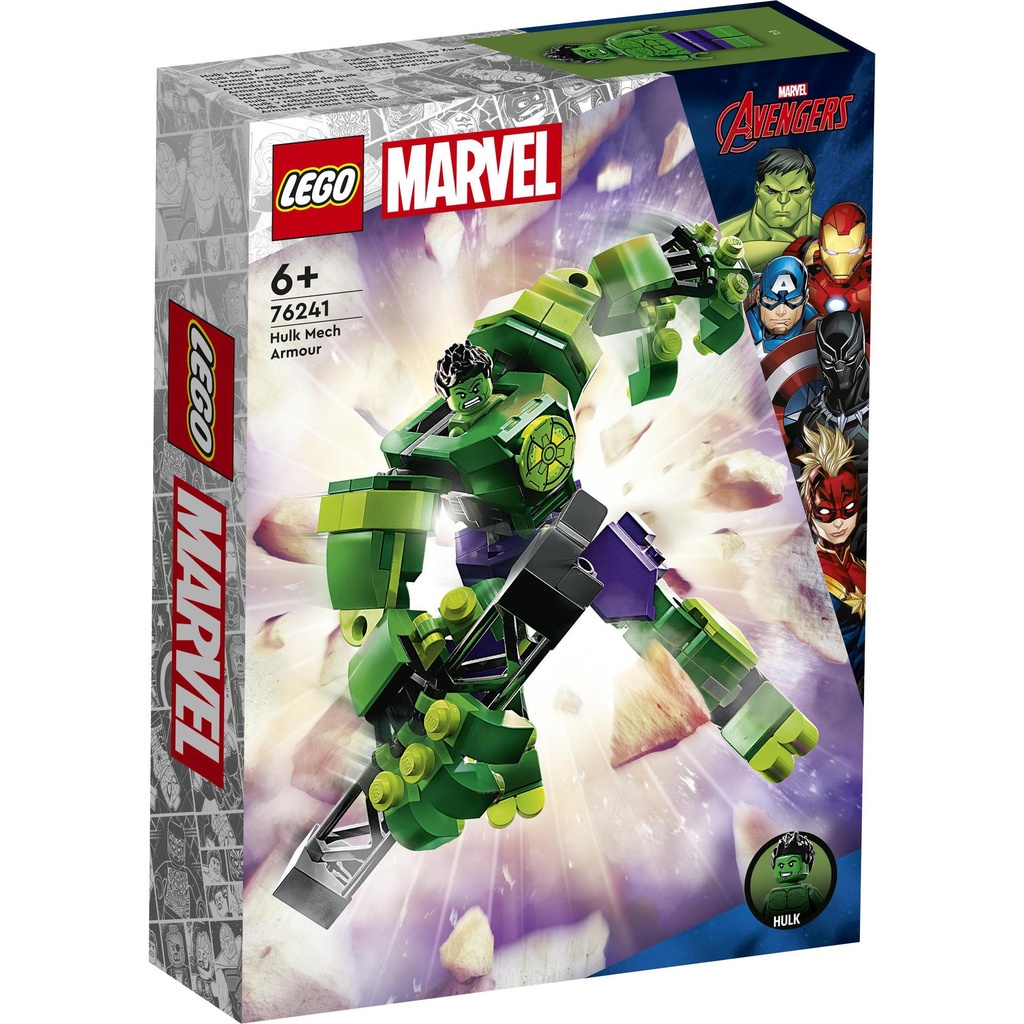 [Mã LIFEMC06CBAU giảm 50k đơn 350k] LEGO Super heroes 76241 Chiến Giáp Hulk (138 Chi Tiết)