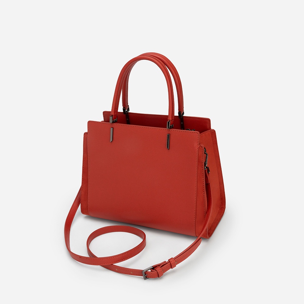 Vascara Túi Xách Tay Phối Layer Nhấn Microfiber - TOT 0119