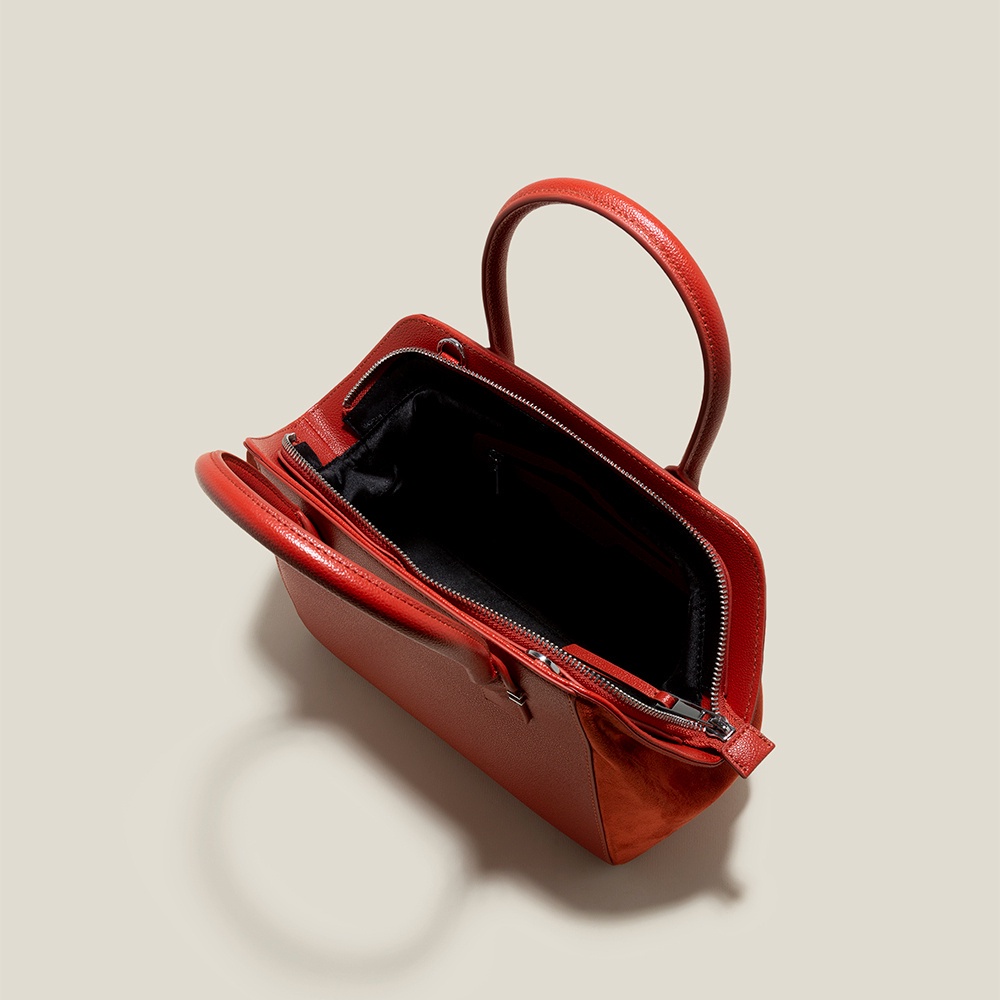 Vascara Túi Xách Tay Phối Layer Nhấn Microfiber - TOT 0119