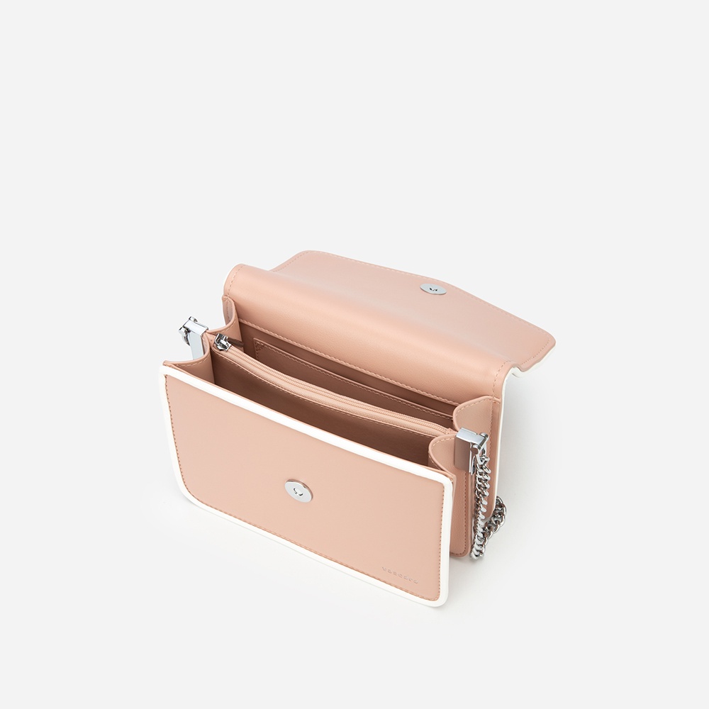 Vascara Túi Viền Màu Phối Chần Bông Herringbone - SHO 0185