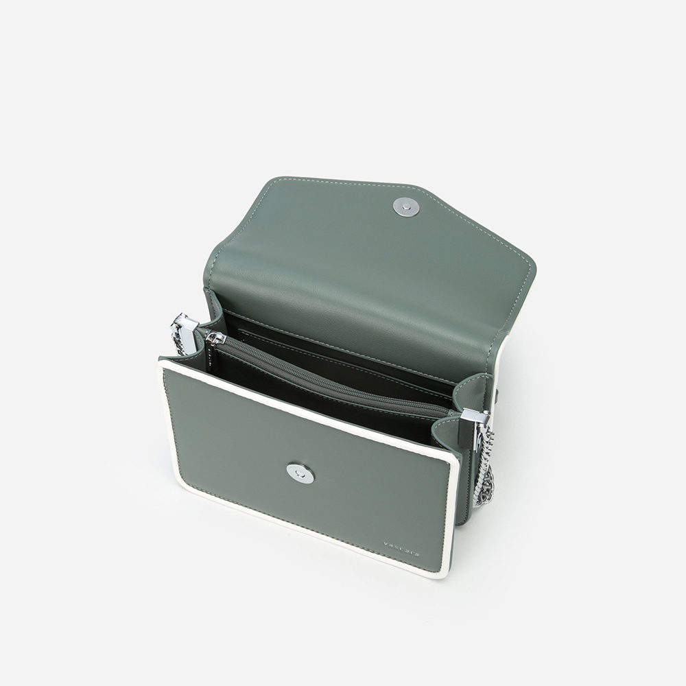 Vascara Túi Viền Màu Phối Chần Bông Herringbone - SHO 0185