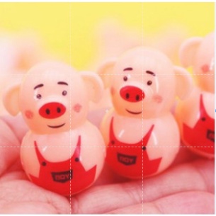 Đồ chơi lật đật mini hình lợn con 2*3cm