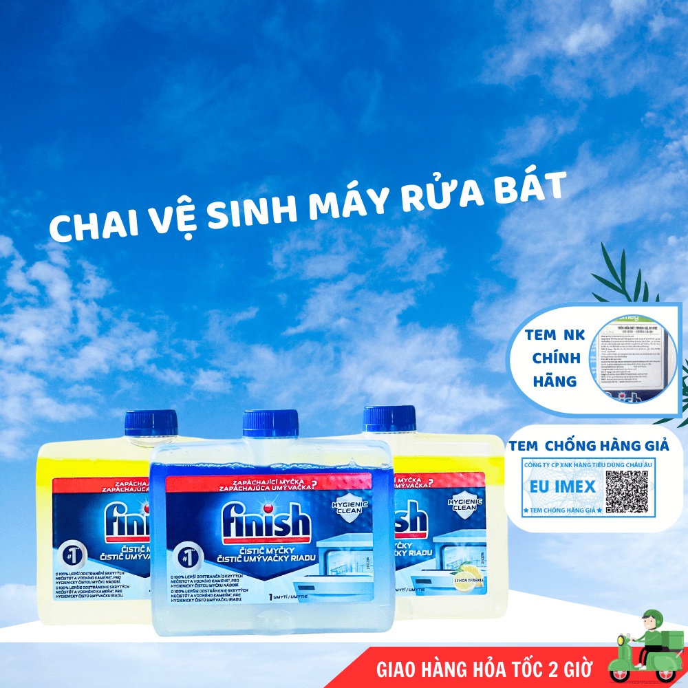 Bột rửa chén bát Finish Classic 2.5kg hương Chanh, bột dùng cho máy rửa bát Nhập Khẩu Đức