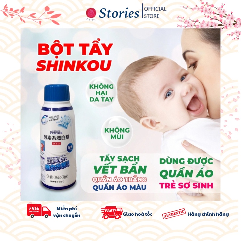 Bột thuốc tẩy Oxygen Mitsuei 500g - Bột tẩy trắng quần áo màu, vết mực, vết cà phê, vết bẩn cứng đầu
