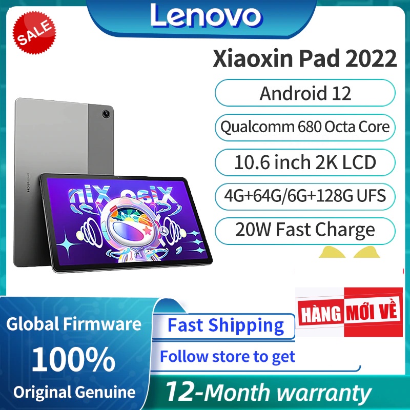 Máy tính bảng Lenovo Xiaoxin Pad P11 model 2022 , chip Snap Dragon 680, màn 11 inches IPS 2K