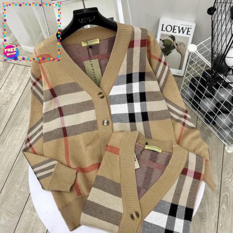 3ee Áo Cardigan Len BBR Form Rộng Unisex Cao Cấp Siêu Hot 2023