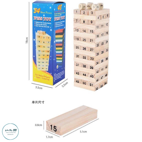 Bộ rút gỗ 54 chi tiết to